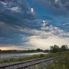 Gewitter über der Rheinmündung