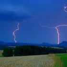 Gewitter über der Sächsischen Schweiz