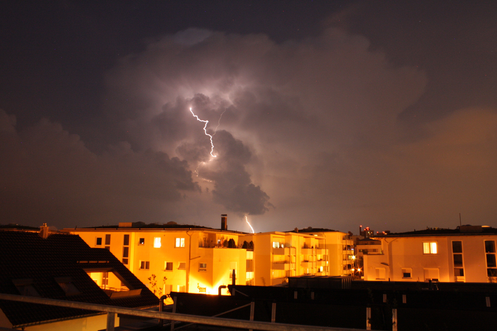 Gewitter über der Stadt