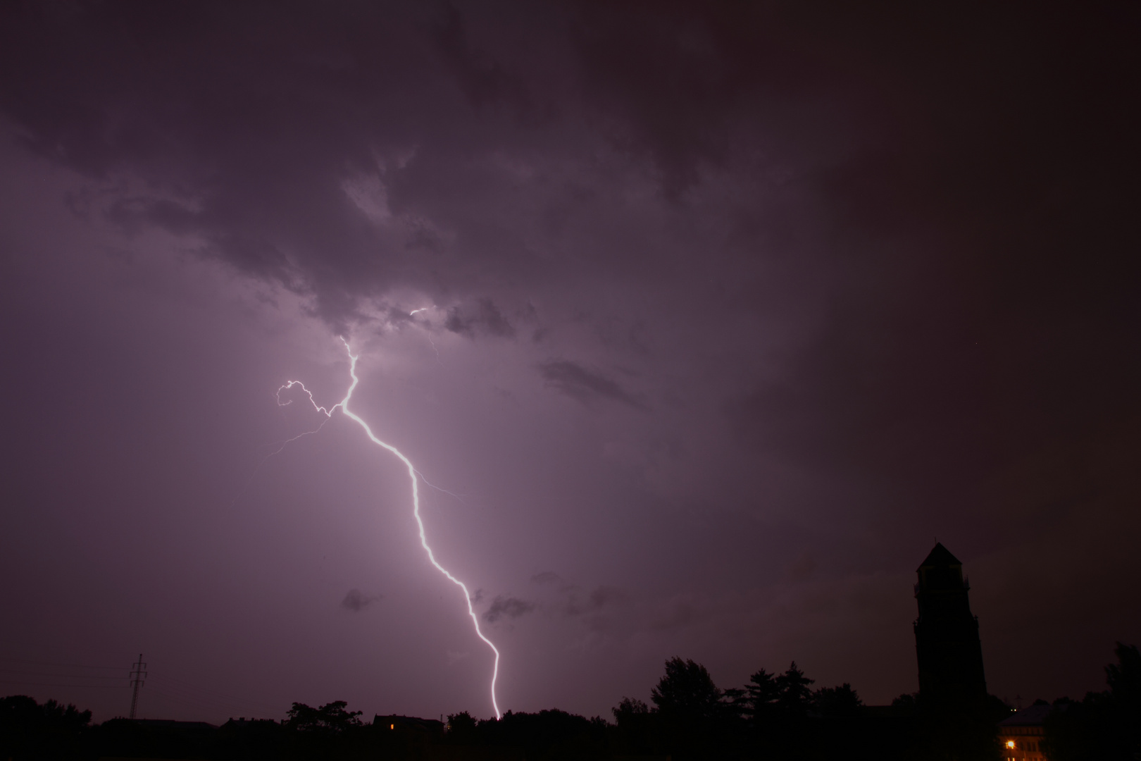 Gewitter über Dresden August 2013