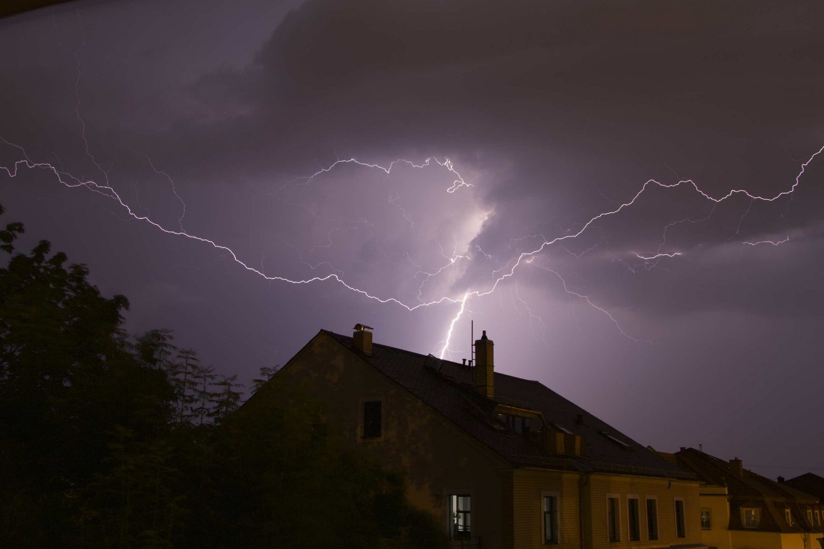 Gewitter über Dresden August 2015