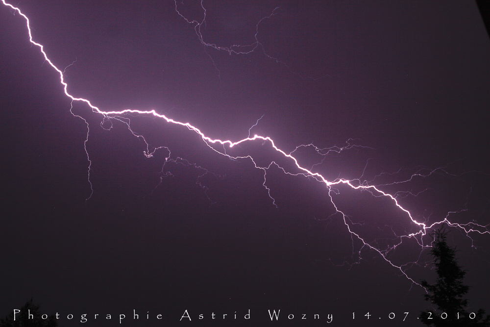 Gewitter über Duingen 14.07.2010