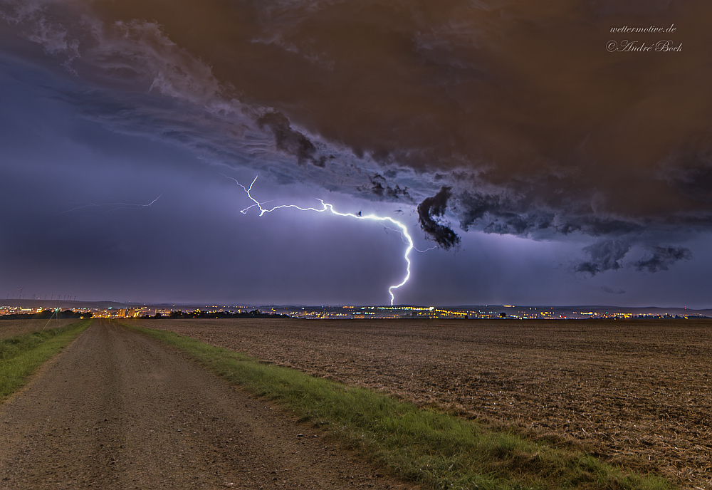 Gewitter über Erfurt