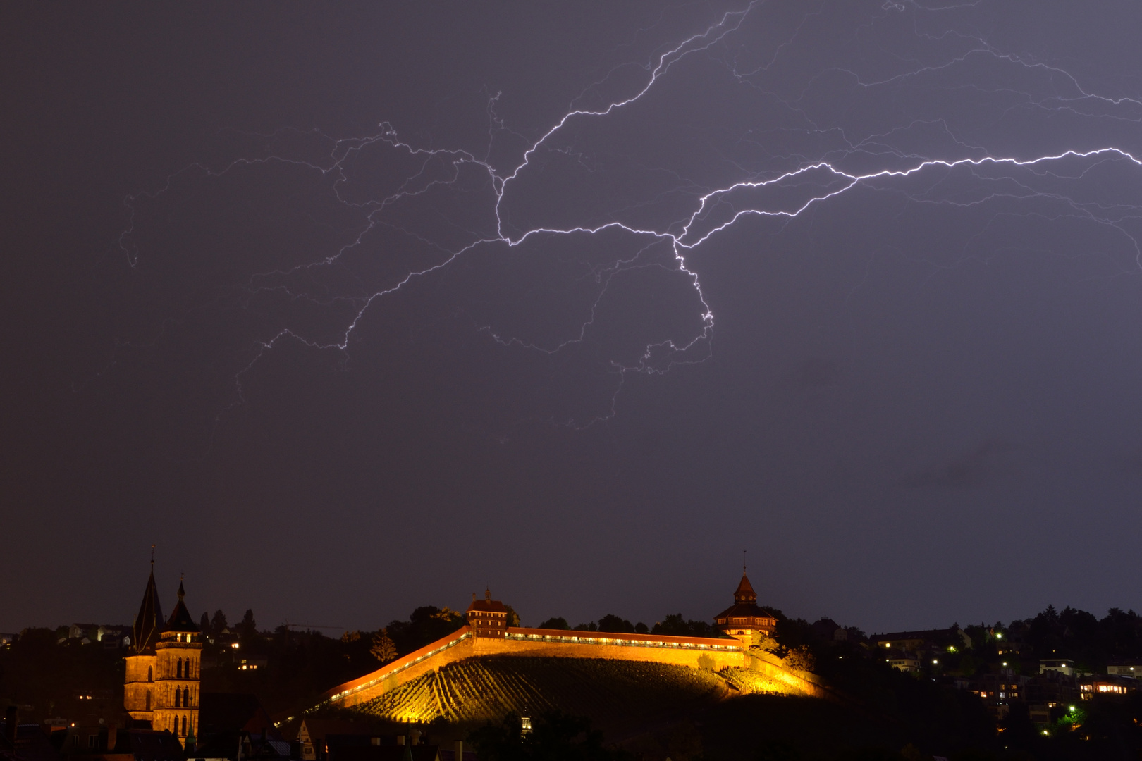 Gewitter über Esslingen