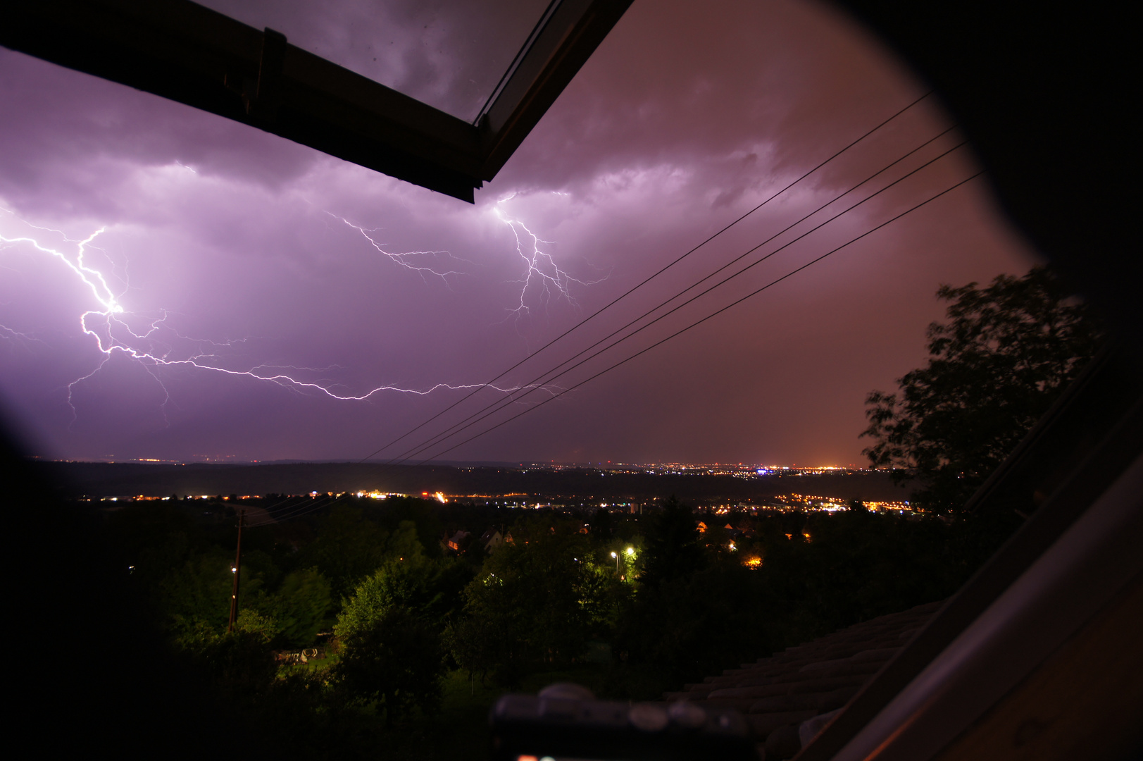 Gewitter über Esslingen