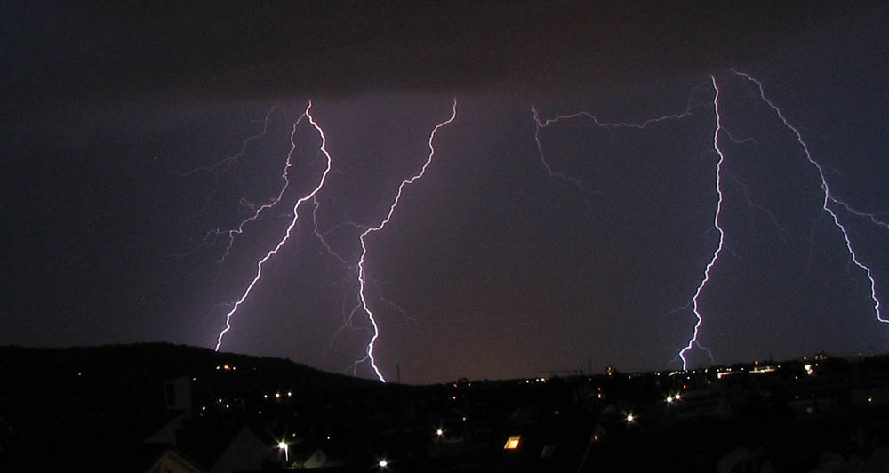 Gewitter über Fellbach