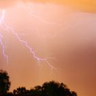 Gewitter über Flughafen München