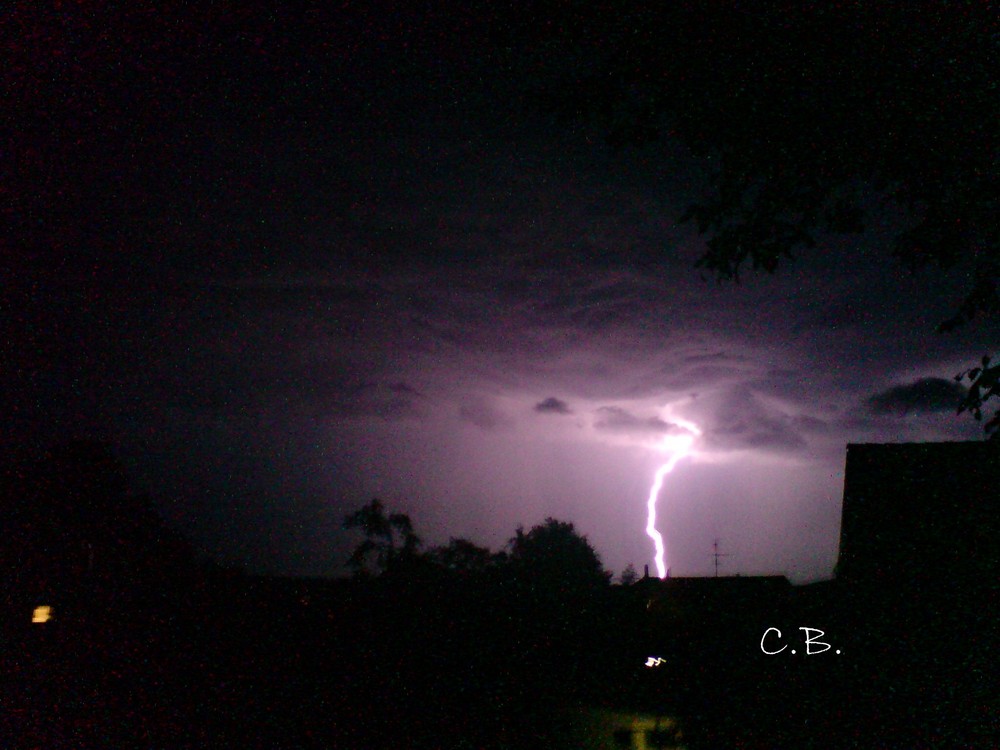 Gewitter über Frankfurt