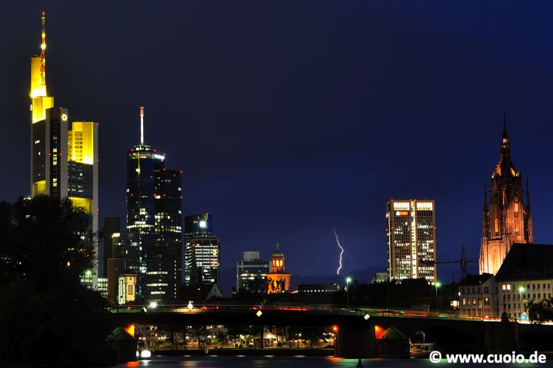 Gewitter über Frankfurt