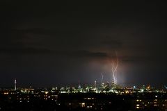 Gewitter über Frankfurt am Main