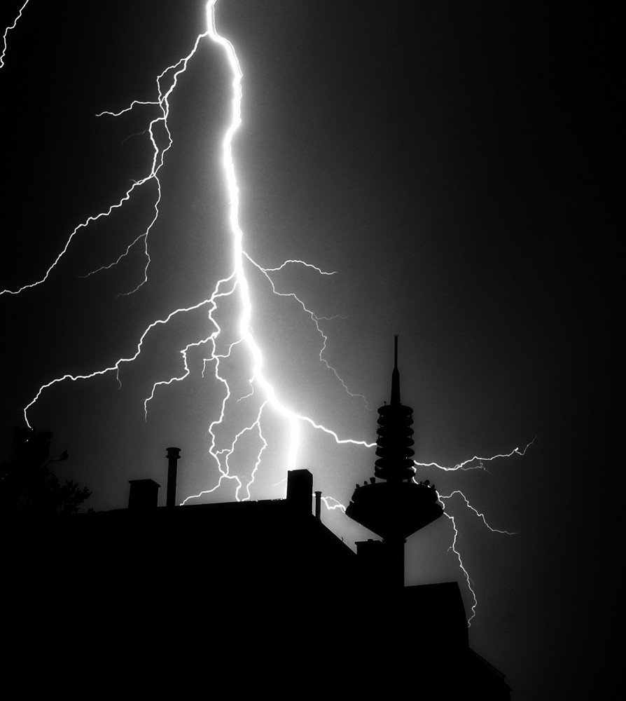 Gewitter über Frankfurt