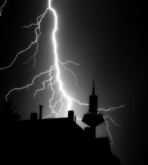 Gewitter über Frankfurt