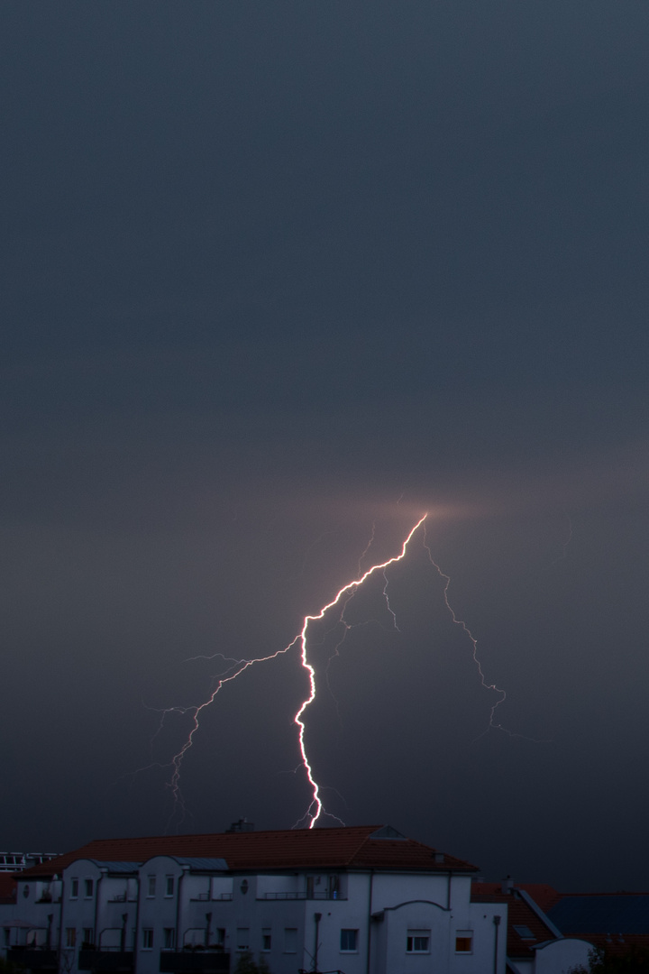 Gewitter über Gilching am 01.08.2017