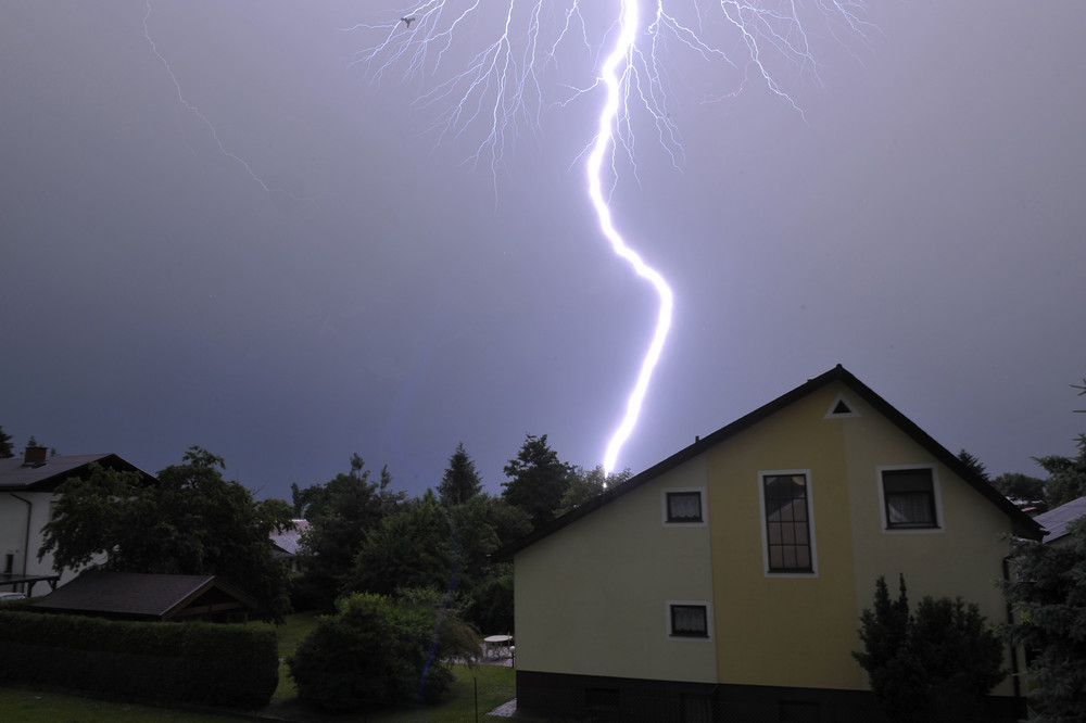 Gewitter über Graz Umgebung 23 Uhr