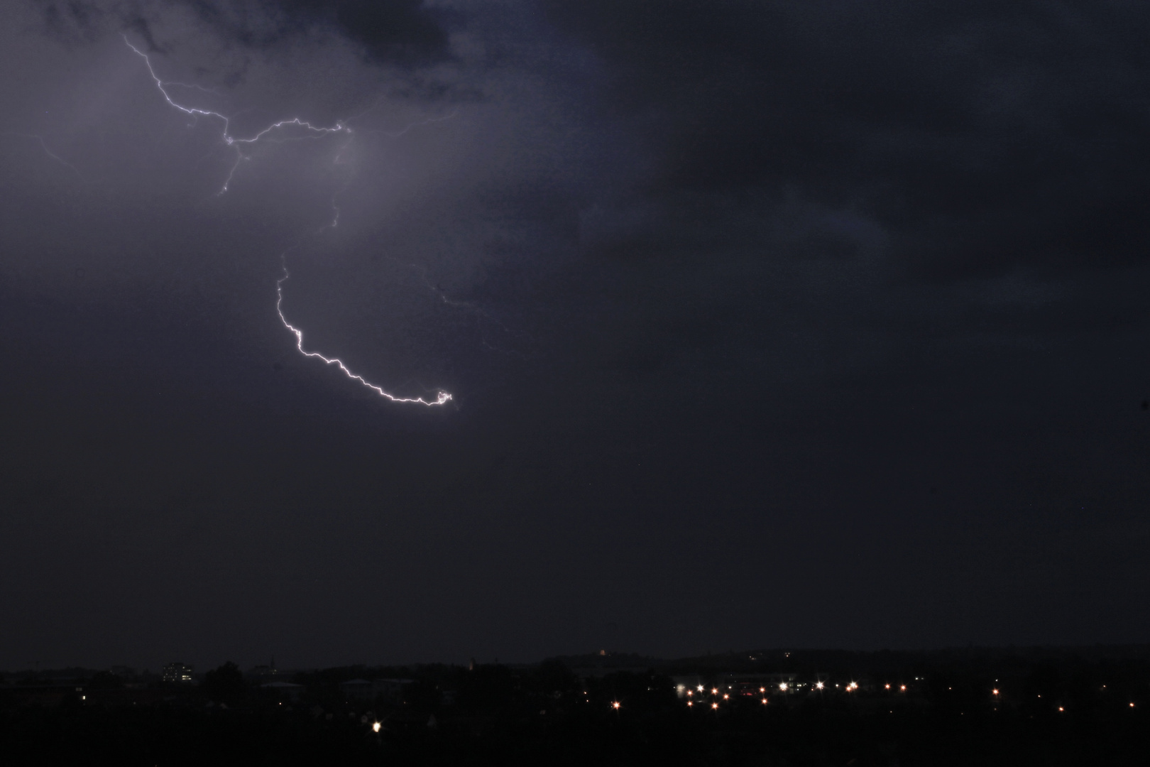 Gewitter über Halle/Saale