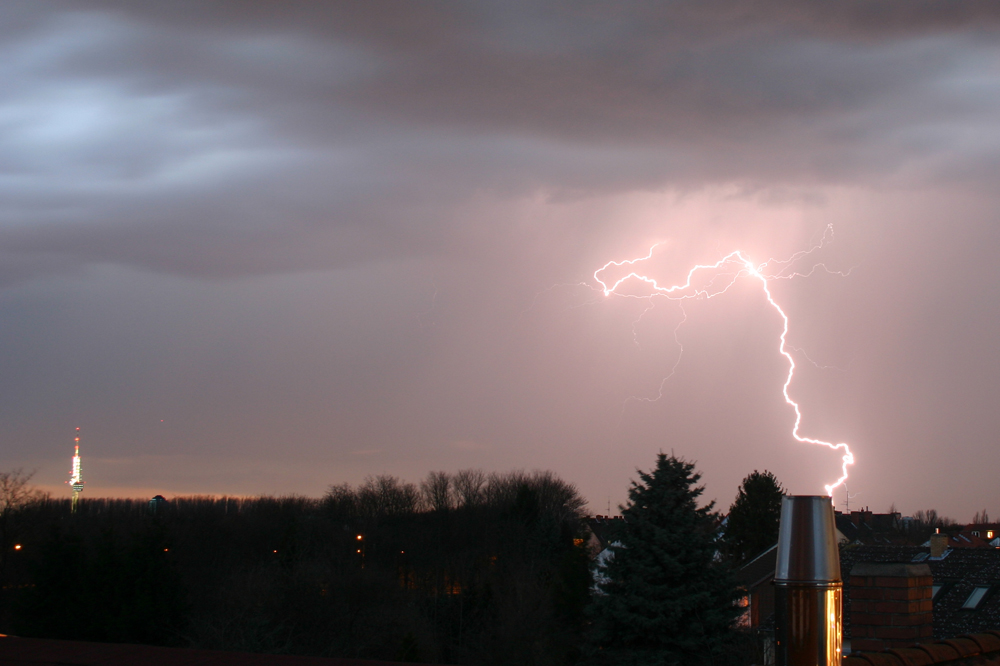 Gewitter über Hannover - Anderten 1/2