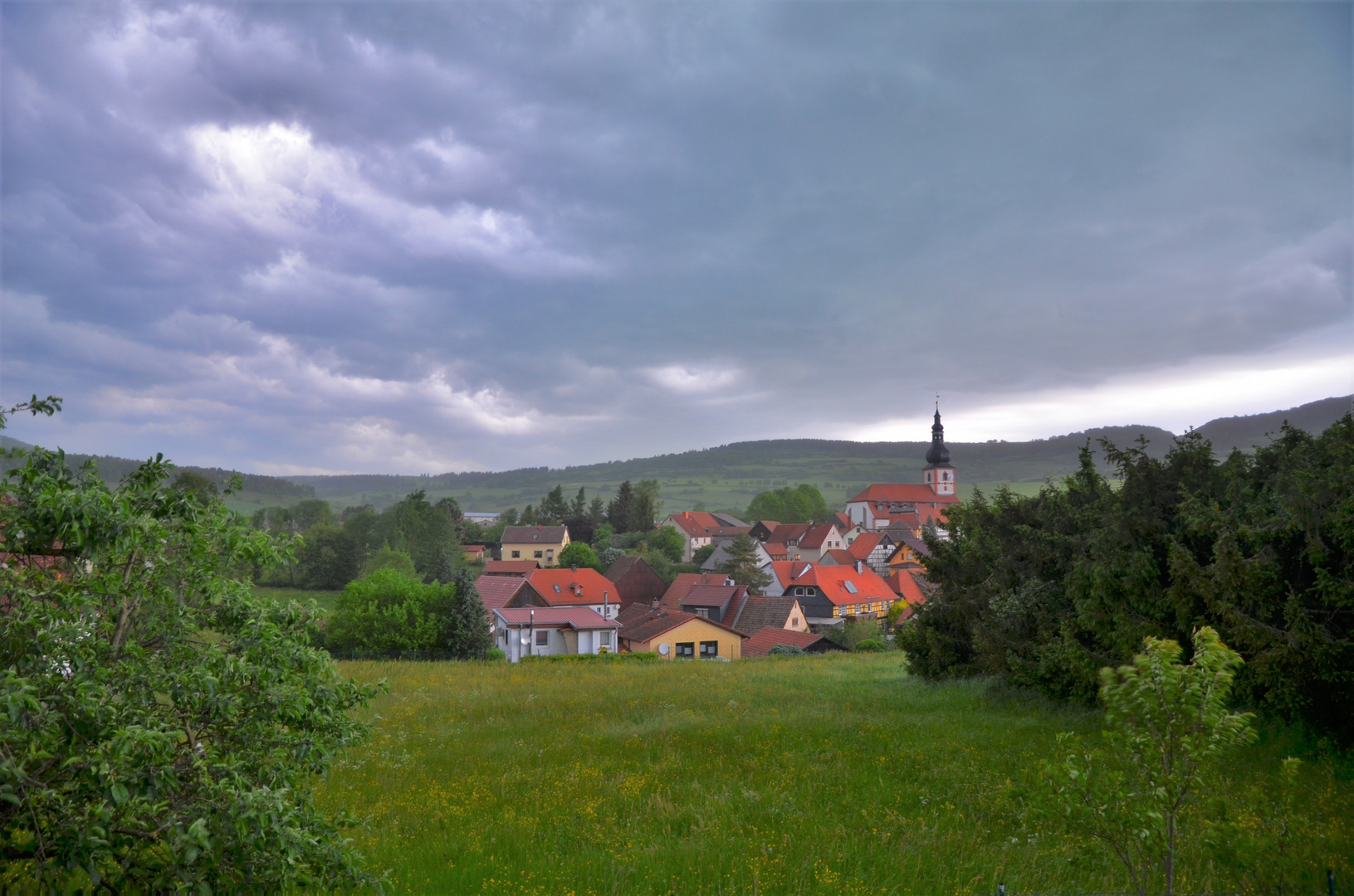 Gewitter über Helmershausen