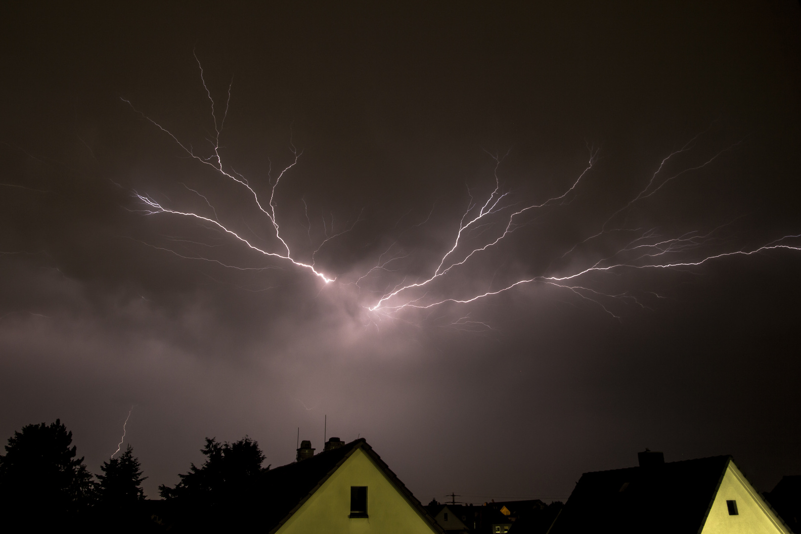 Gewitter über Hessen