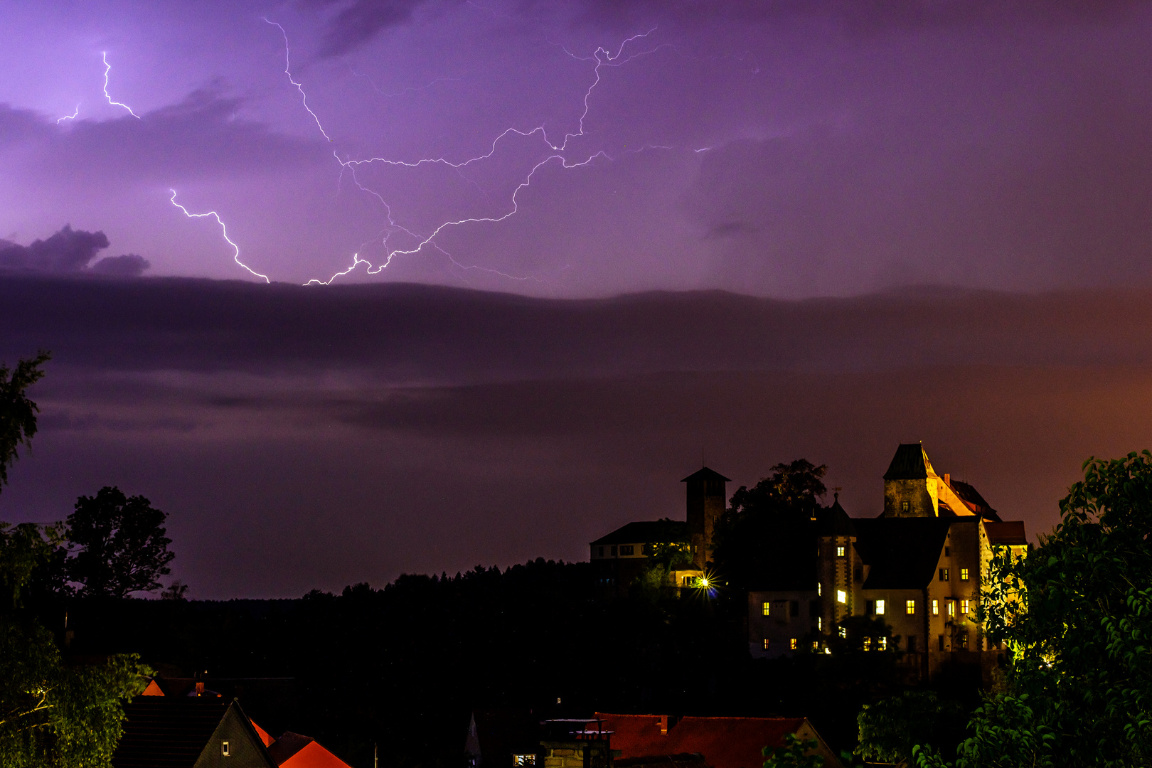 Gewitter über Hohnstein