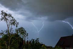 Gewitter über Kassel