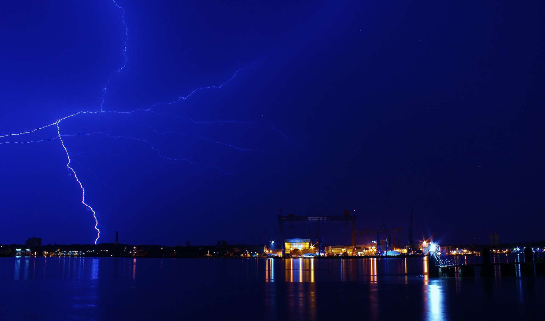 Gewitter über Kiel