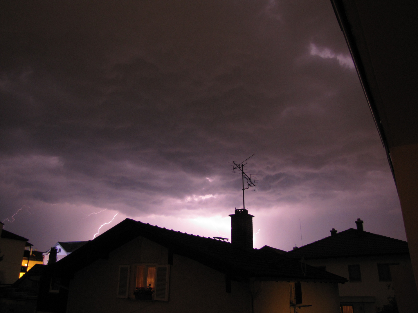 Gewitter über Kolbermoor