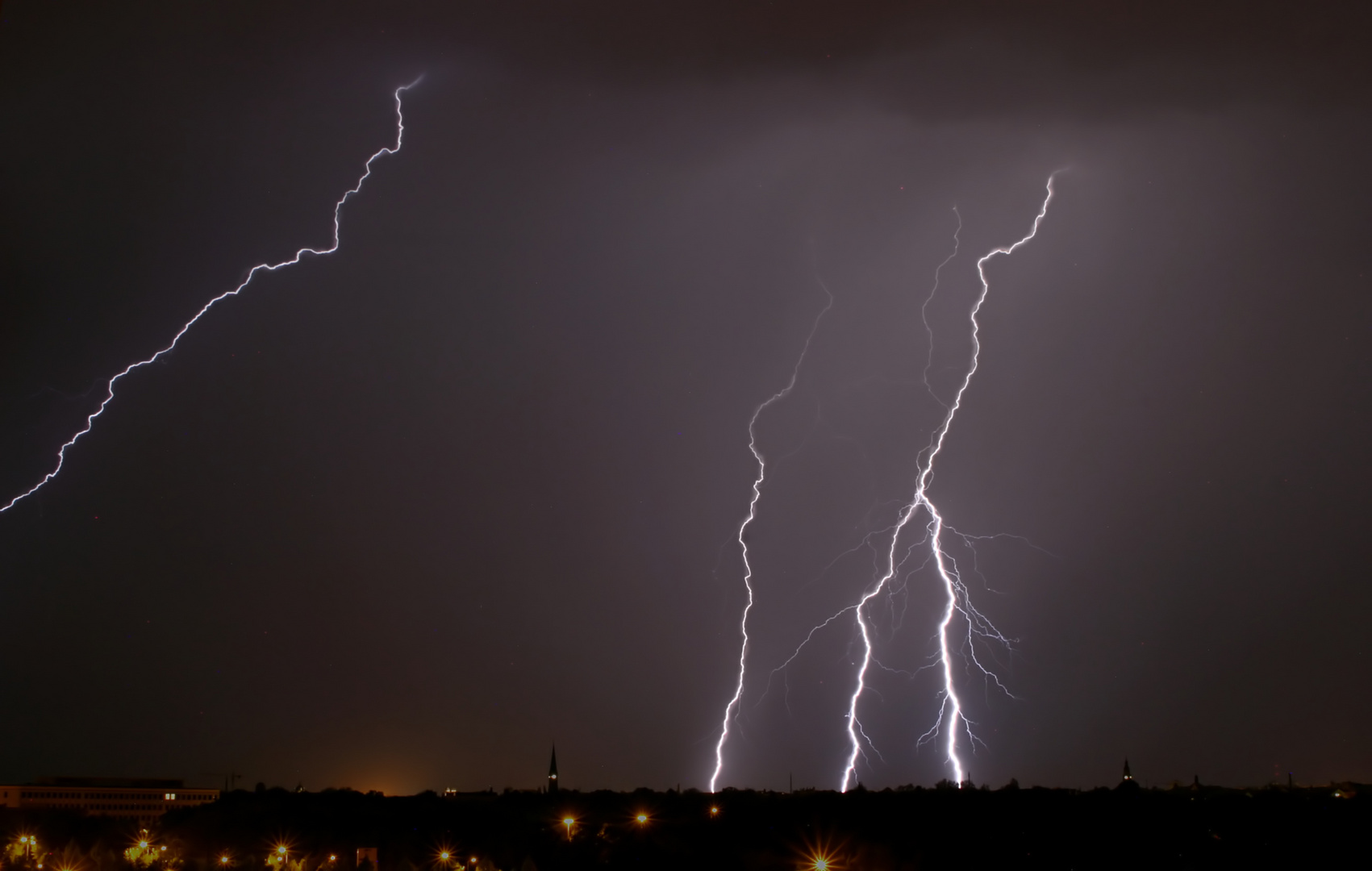 Gewitter über Leipzig