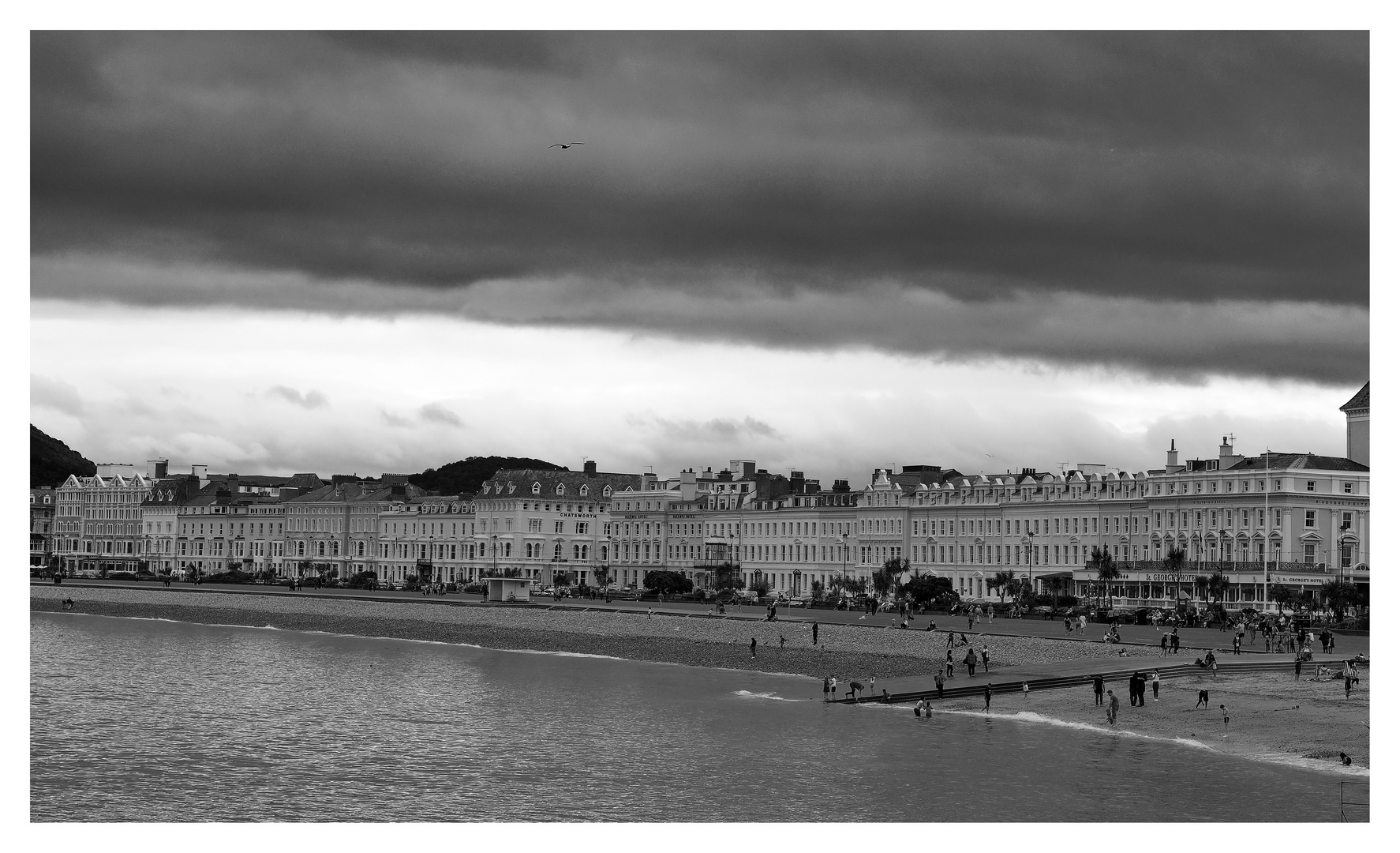 Gewitter über Llandudno (Wales)