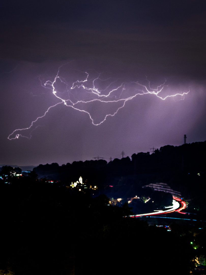 Gewitter über Lörrach