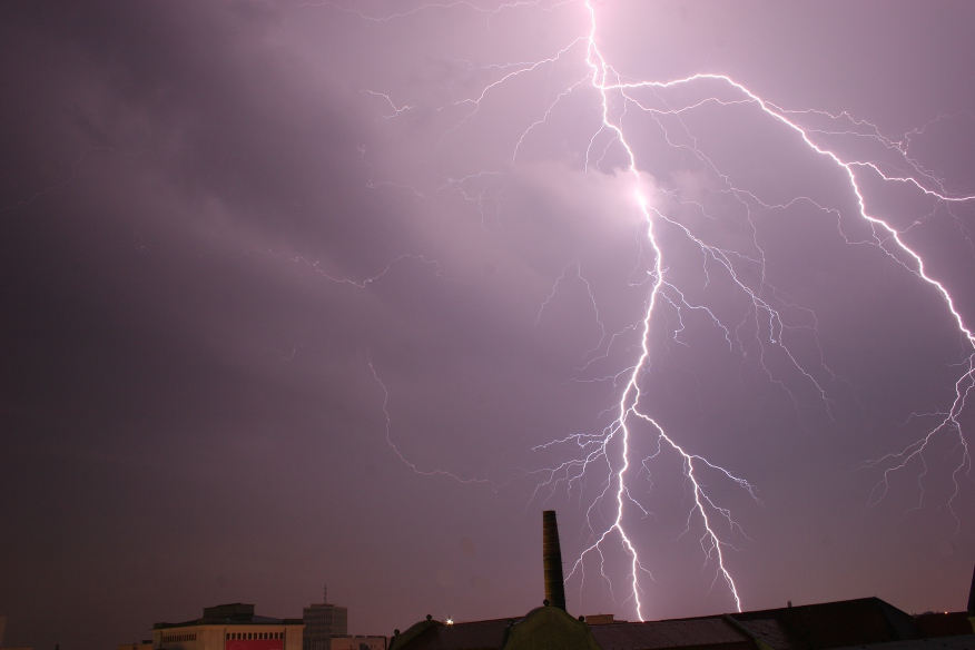 Gewitter über Magdeburg