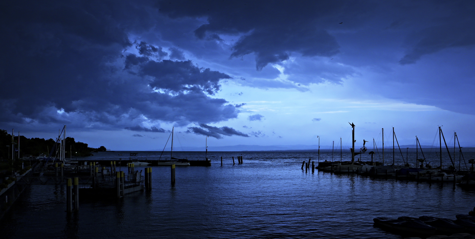 Gewitter über Meersburg