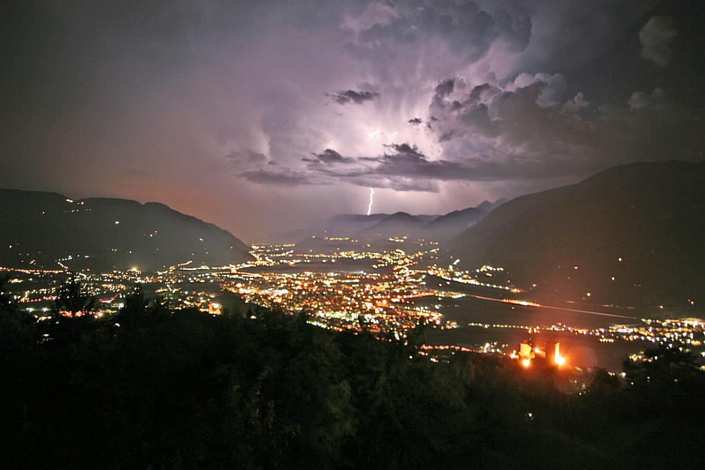 Gewitter über Meran