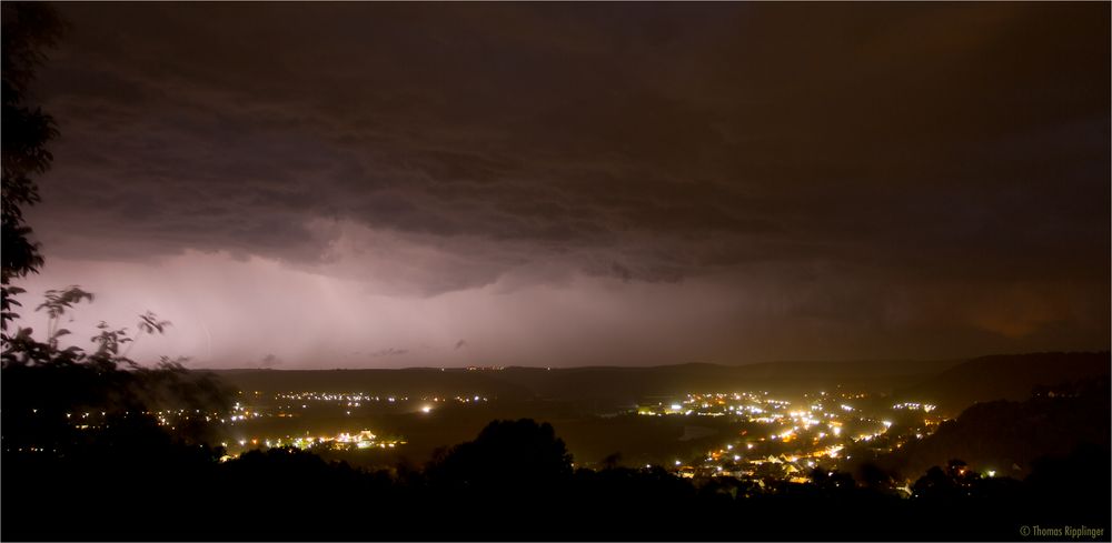 Gewitter über Merzig.