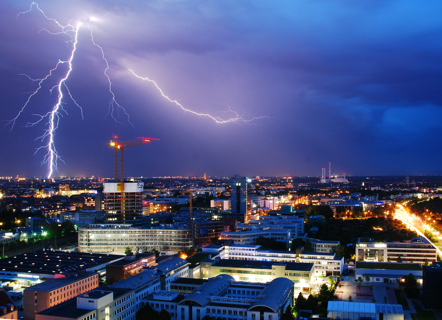 Gewitter über München