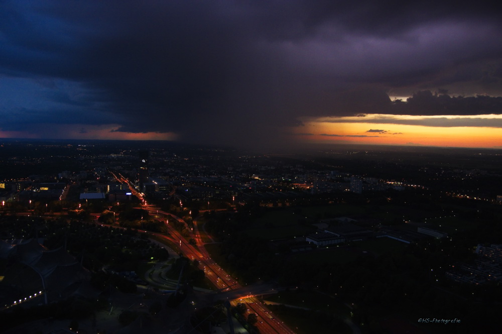 Gewitter über München