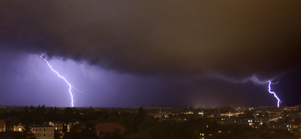 Gewitter über Neumünster