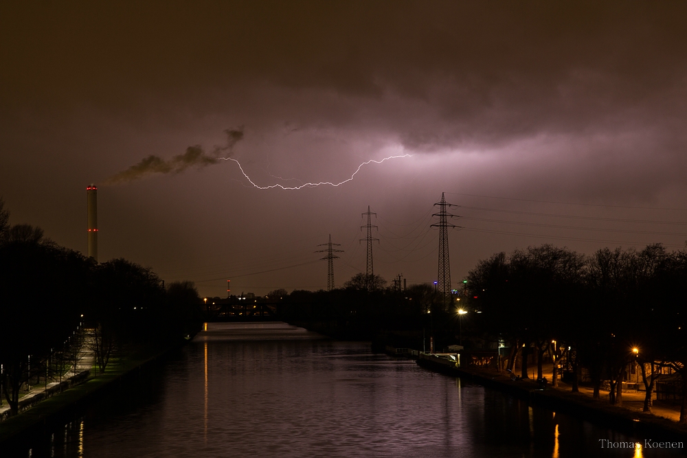 Gewitter über Oberhausen