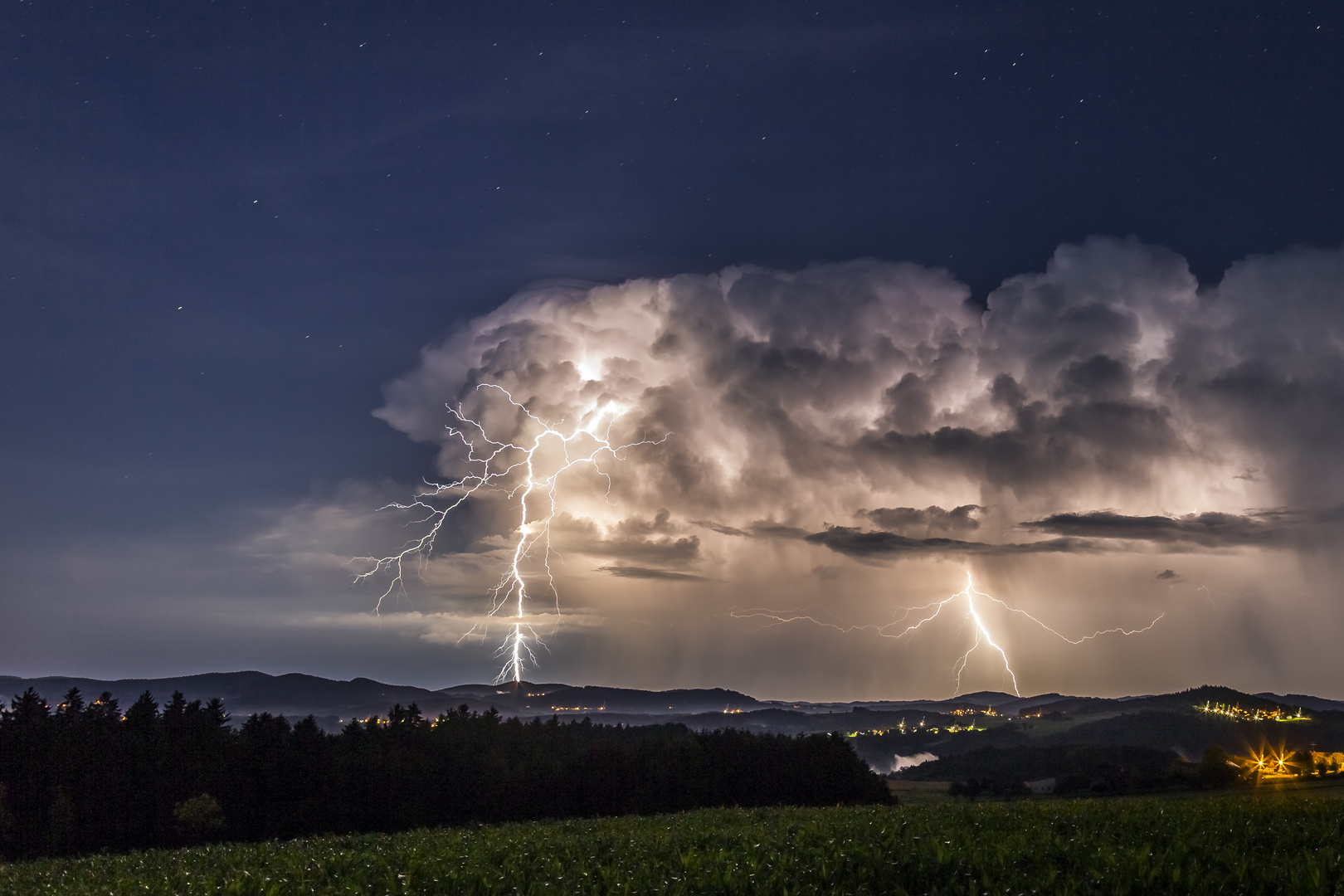 Gewitter über Österreich 