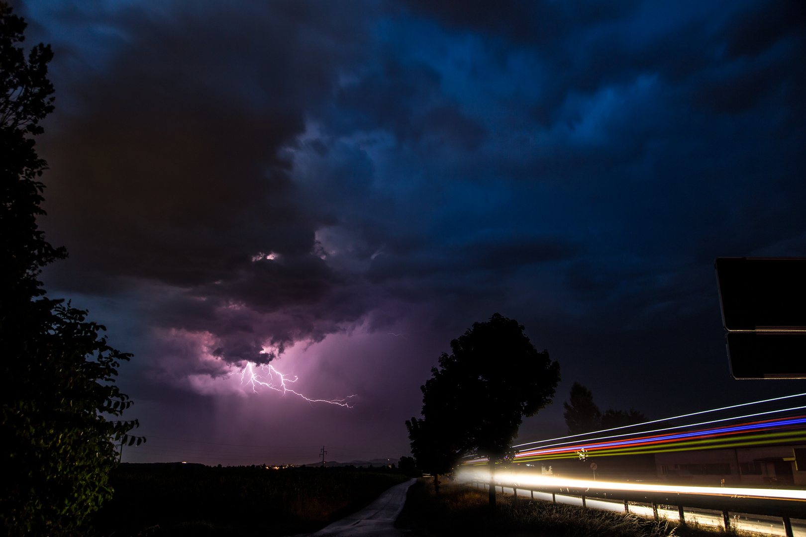 Gewitter über Offenburg