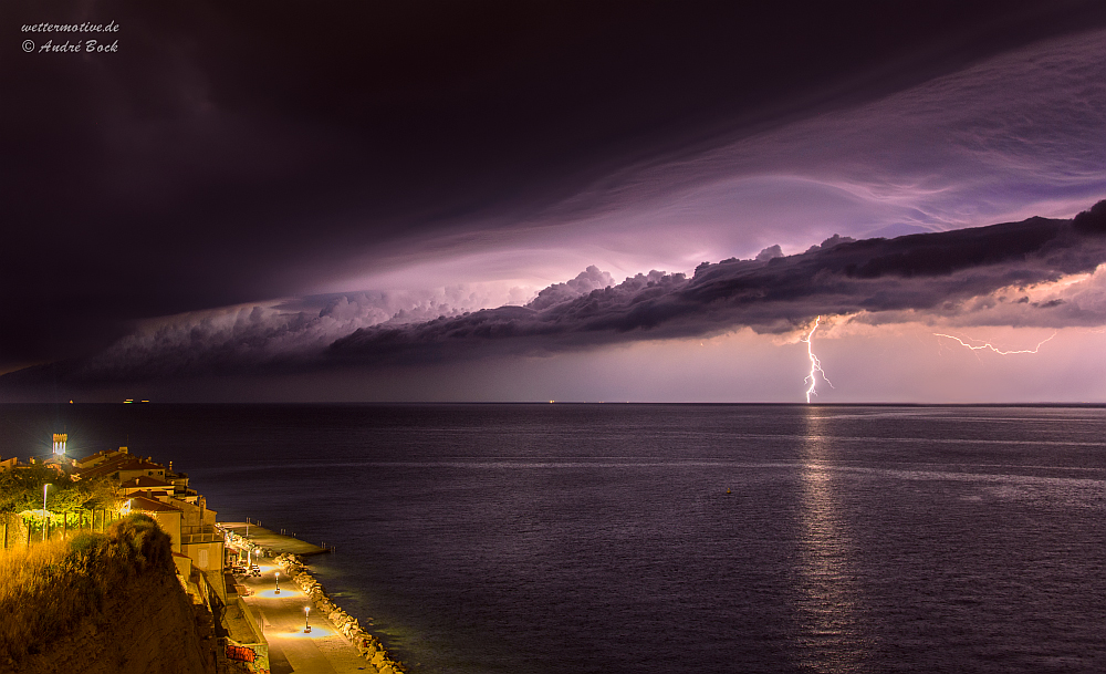 Gewitter über Piran