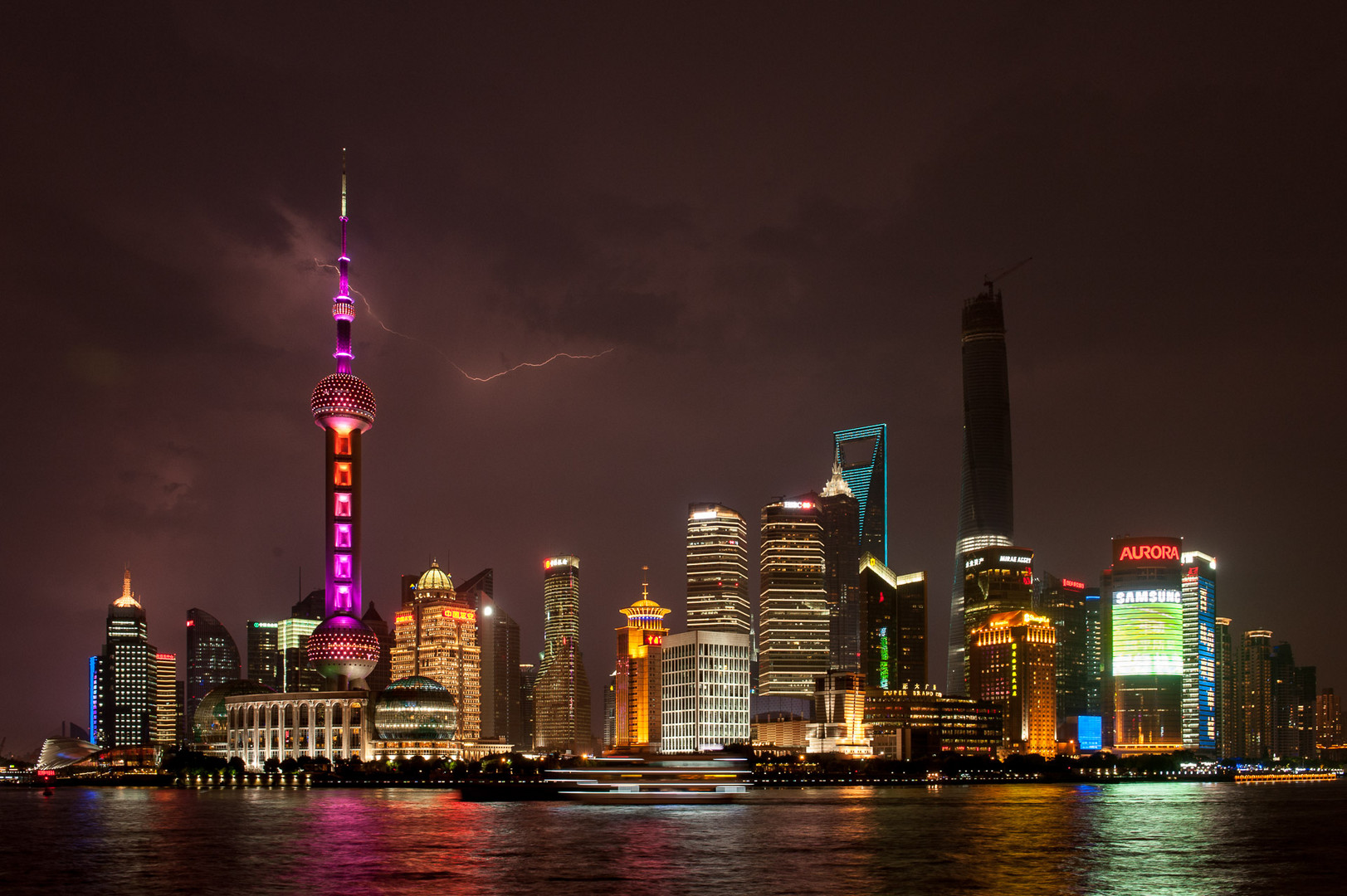 Gewitter über Pudong