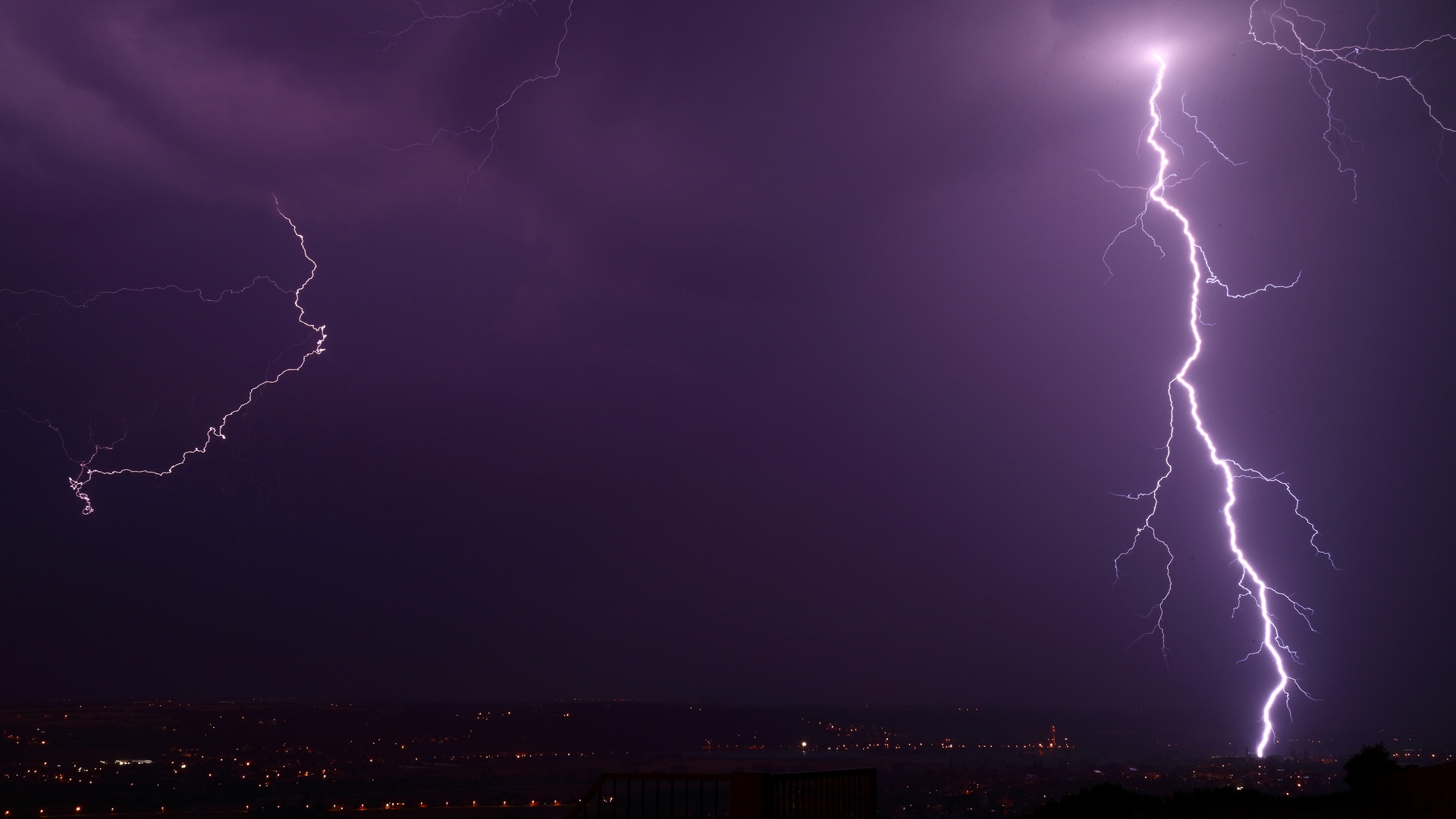 Gewitter über Radebeul