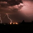 Gewitter über Ronneburg Thüringen LK-Greiz