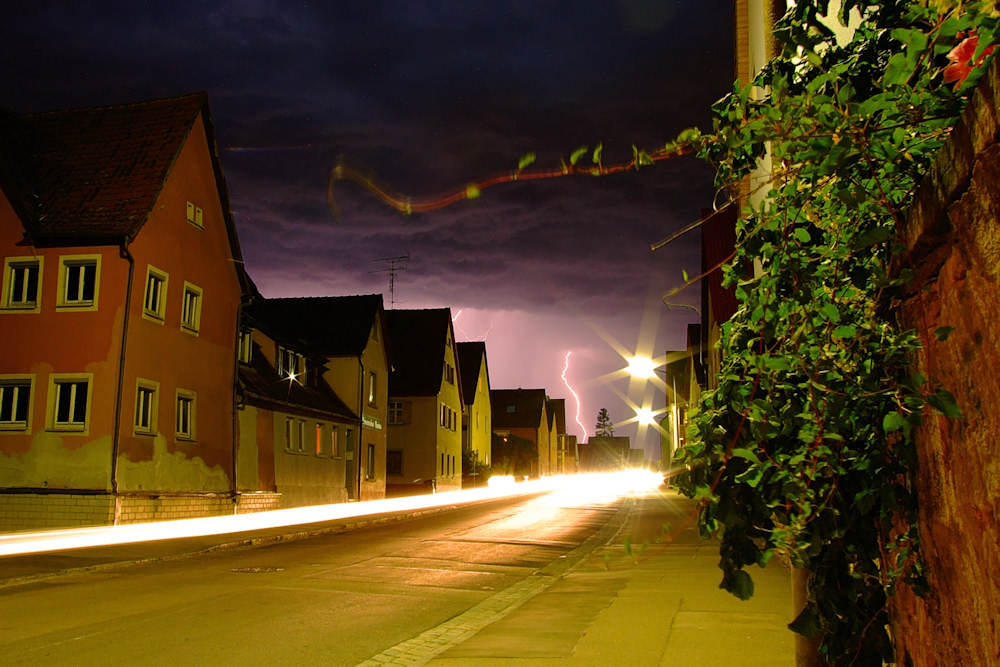 Gewitter über Rothenburg