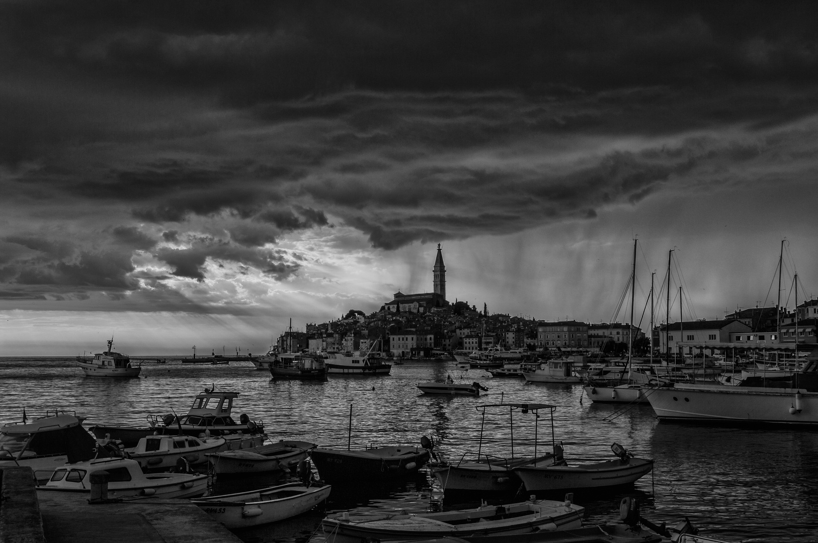 Gewitter über Rovinj