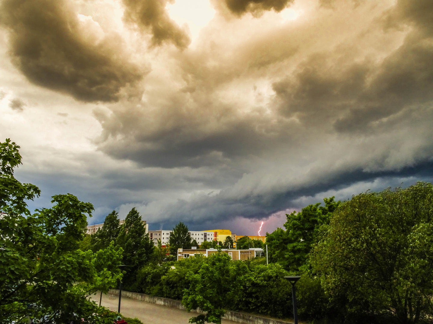 Gewitter über Stendal