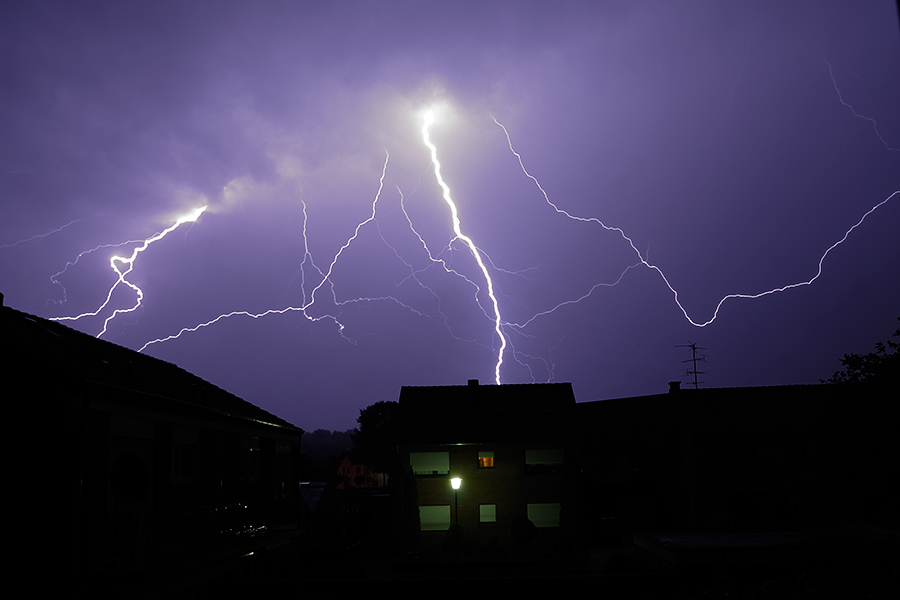 Gewitter über Straelen