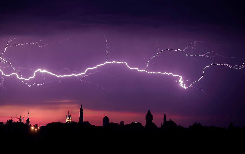 Gewitter über Straubing