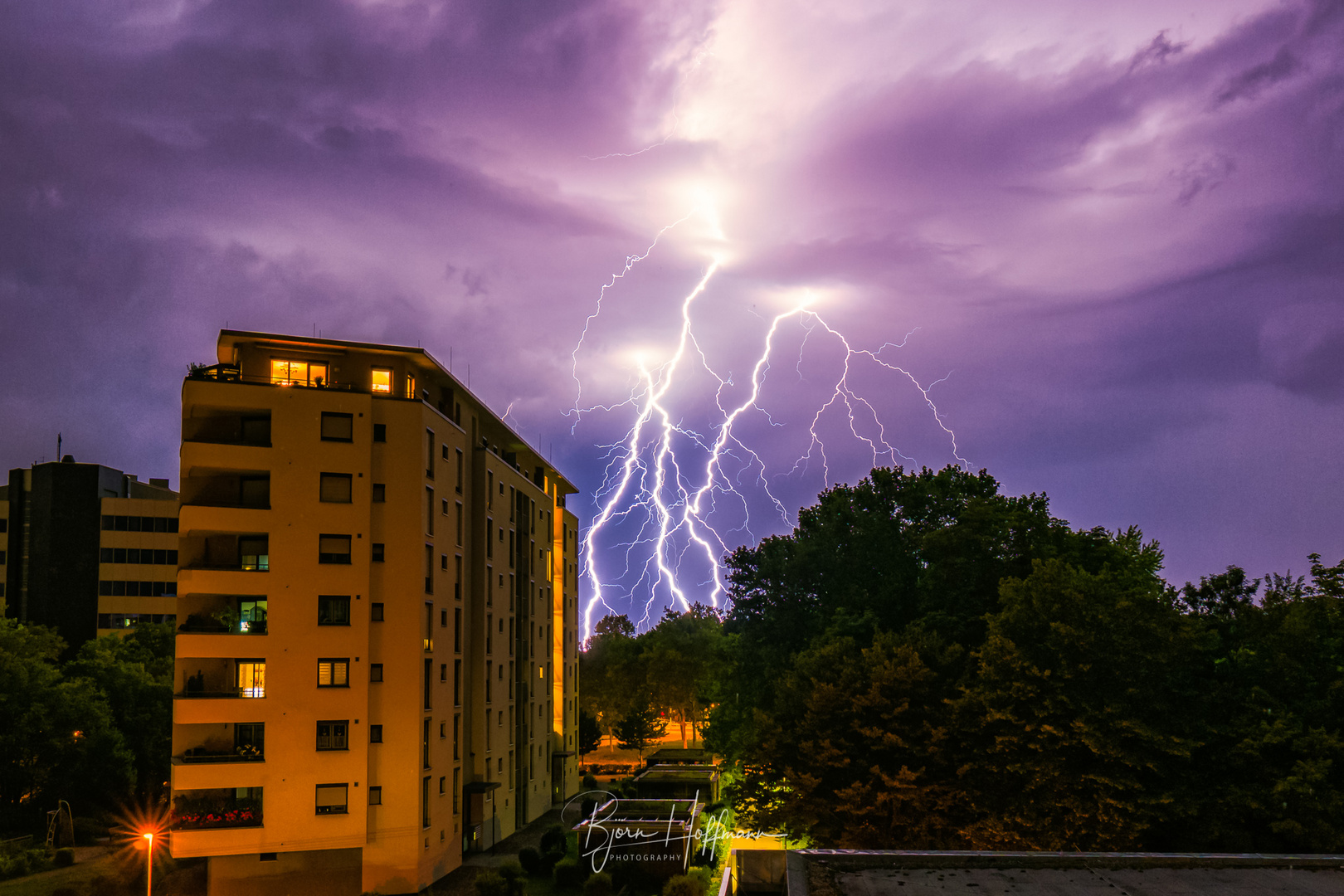 Gewitter über Stuttgart