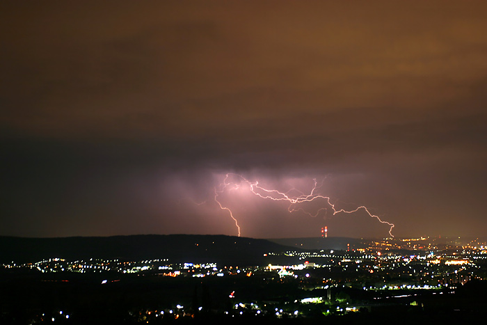 Gewitter über Stuttgart